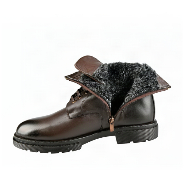 men's boots genuin leather brown 0164057