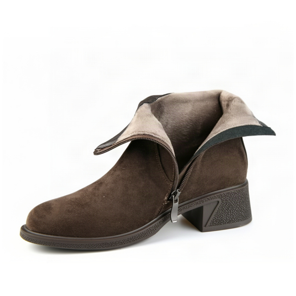 lady's boots textile brown 0163397