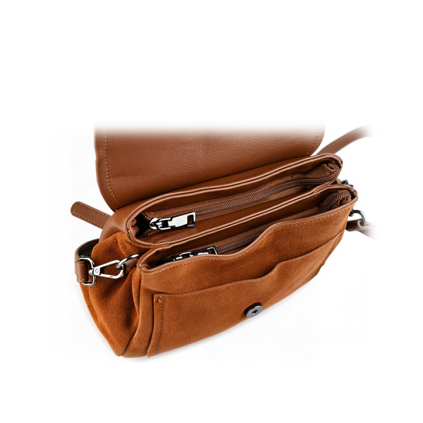 lady's bag genuine leather/eco leather light brown 0163138