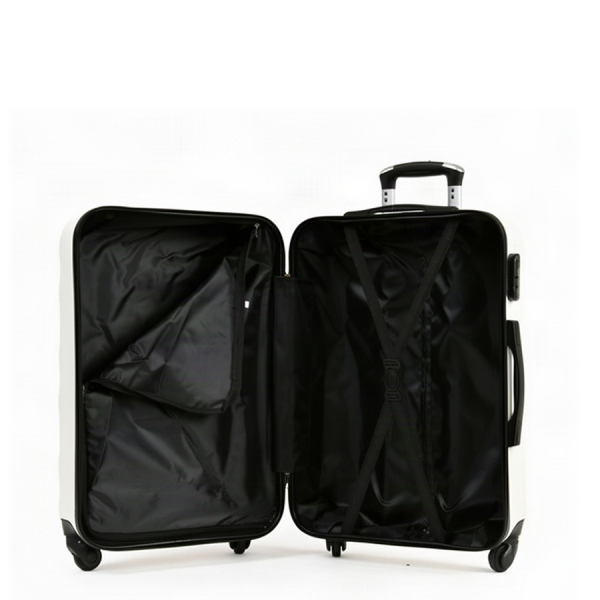 small suitcase ABS plastic  beige 0163660