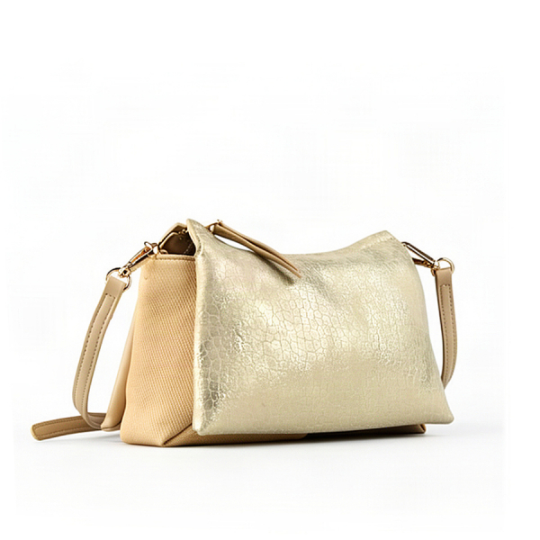 lady's bag synthetic leather beige