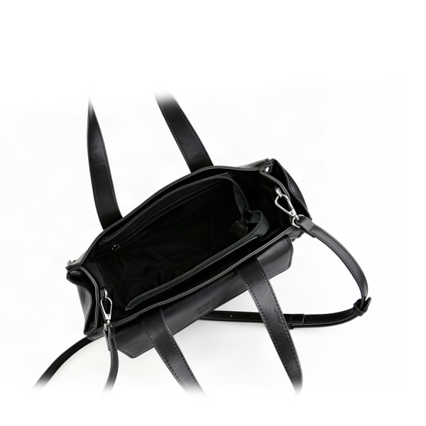 lady's bag textile/eco leather black 0163163