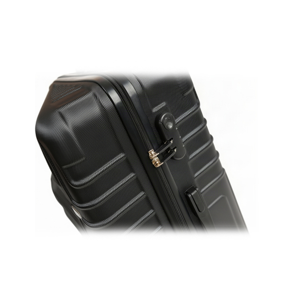 medium suitcase ABS plastic black 0163685