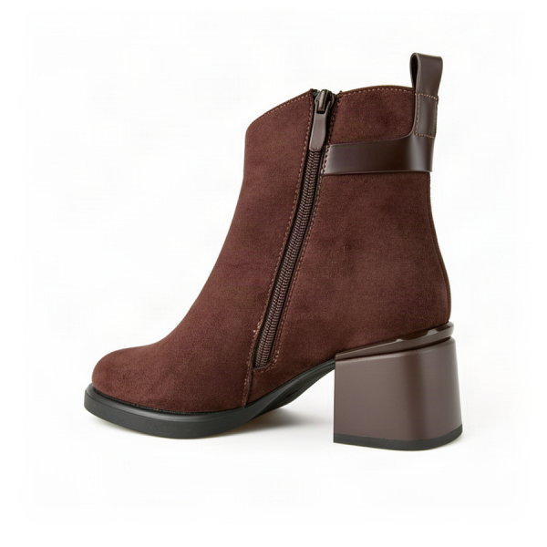 lady's boots textile brown 0163401