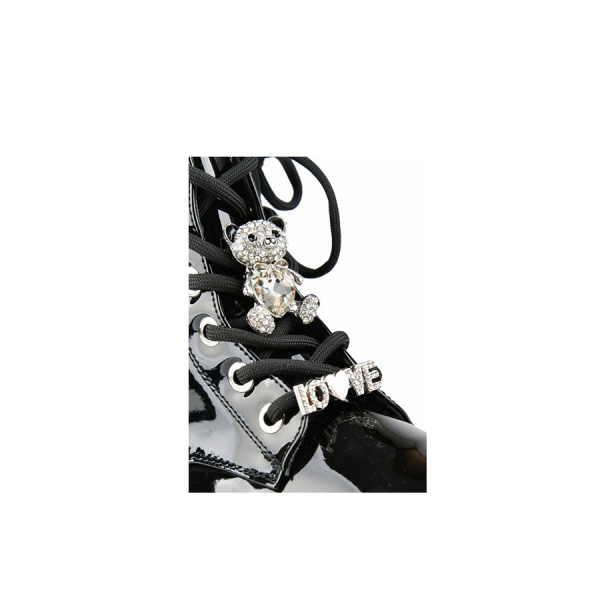 kids boots synthetic leather black 0162530