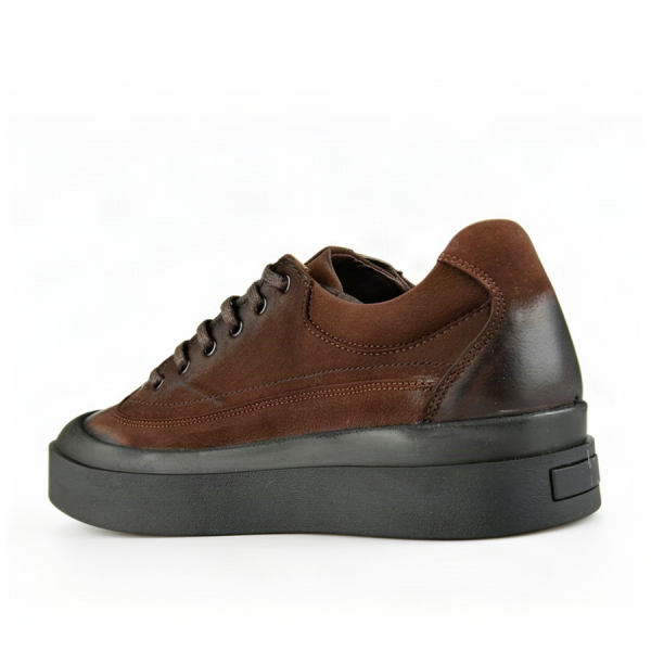 men's shoes genuin leather dark brown 0164047