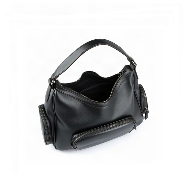 lady's bag synthetic leather black 0163512