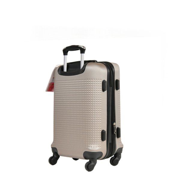 small suitcase ABS plastic  beige 0163696