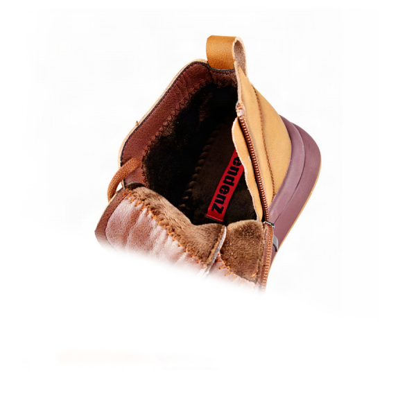 lady's boots genuin leather brown 0162852