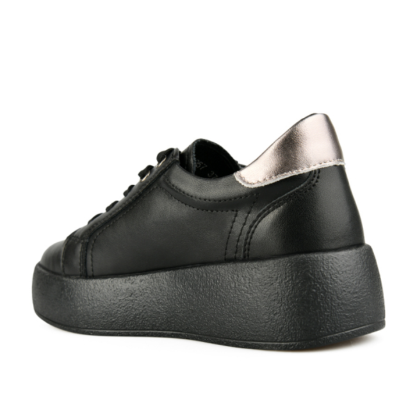lady's shoes genuine leather black 0156191
