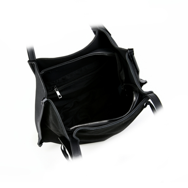 lady's bag genuine leather/eco leather black 0163120