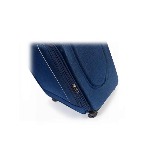 big suitcase textile blue 0163701