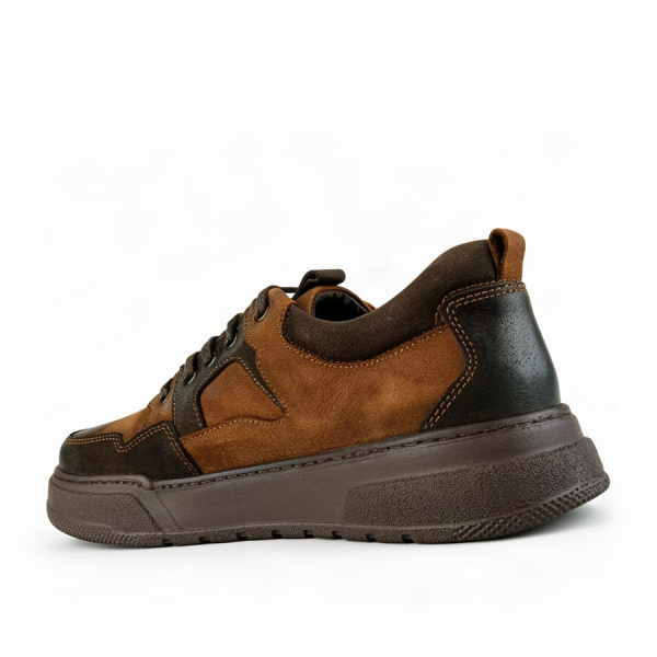 men's shoes genuin leather brown 0164051