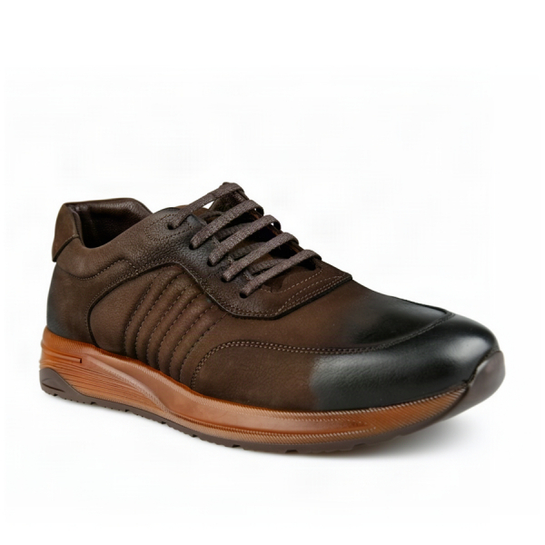 men's shoes genuin leather brown 0164049