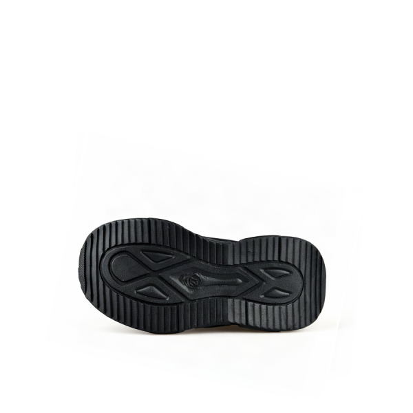 lady's sneakers synthetic leather black 0164170