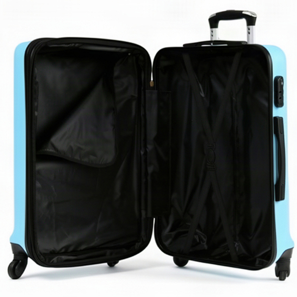 big suitcase ABS plastic blue 0163695