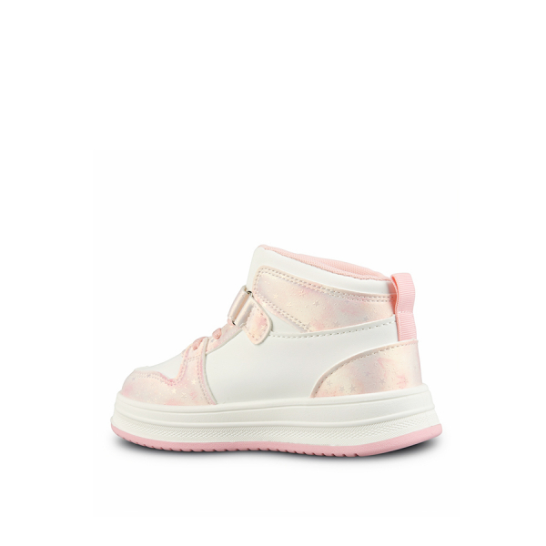 παιδικά sneakers ύφασμα/οικολογικό δέρμα ροζ 0161788