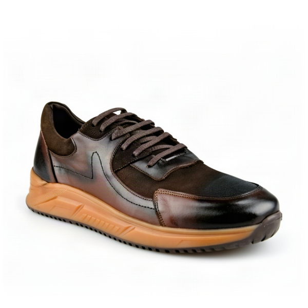 men's shoes genuin leather brown 0164045