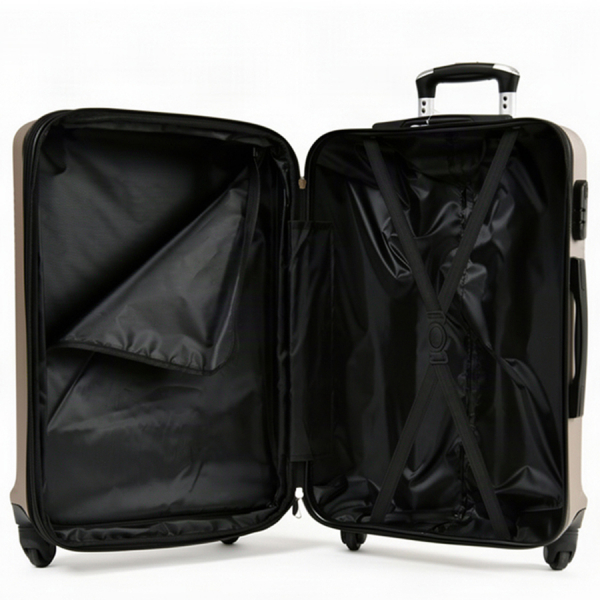 big suitcase ABS plastic  beige 0163698