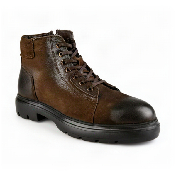 men's boots genuin leather brown 0164058