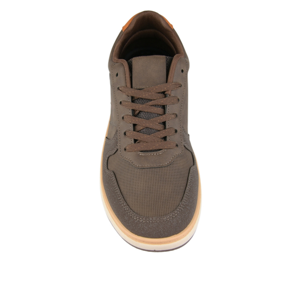 men's shoes synthetic leather brown 0162627