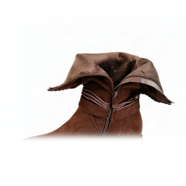 lady's boots textile brown 0162783