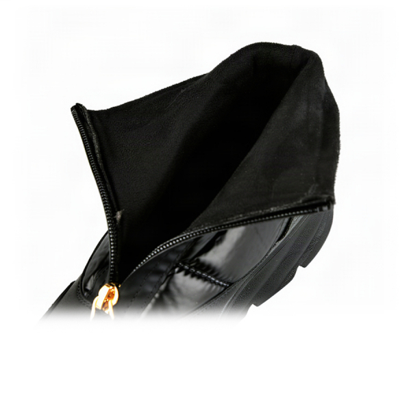 lady's boots synthetic leather/textile black 0163262