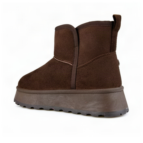 lady's boots textile brown 0163237