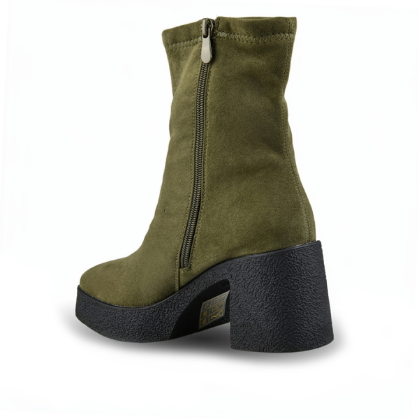 lady's boots textiles green 0162774