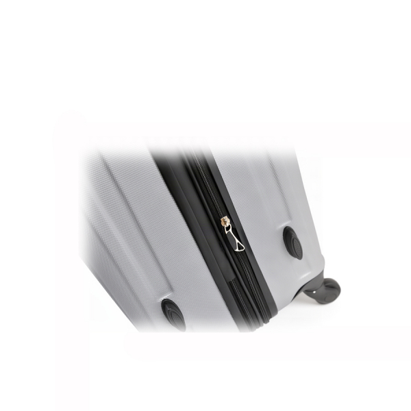 big suitcase ABS plastic silver 0163671