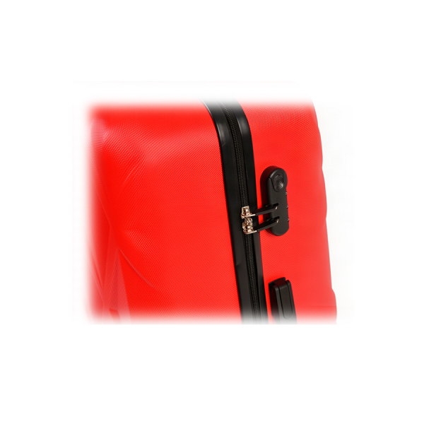 small suitcase ABS plastic red 0163651