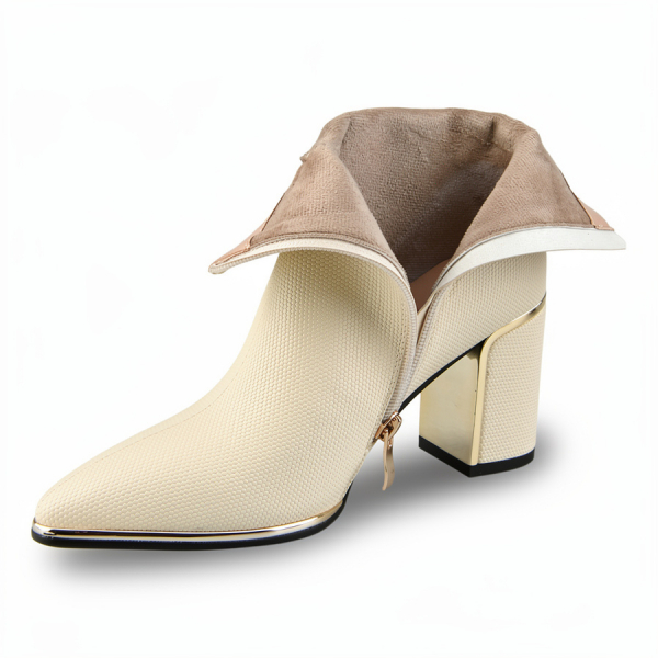 lady's boots synthetic leather white 0162070