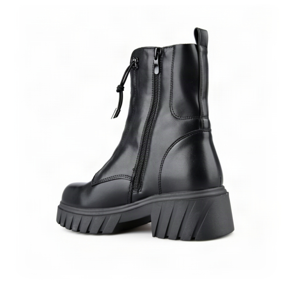 lady's boots synthetic leather black 0162527