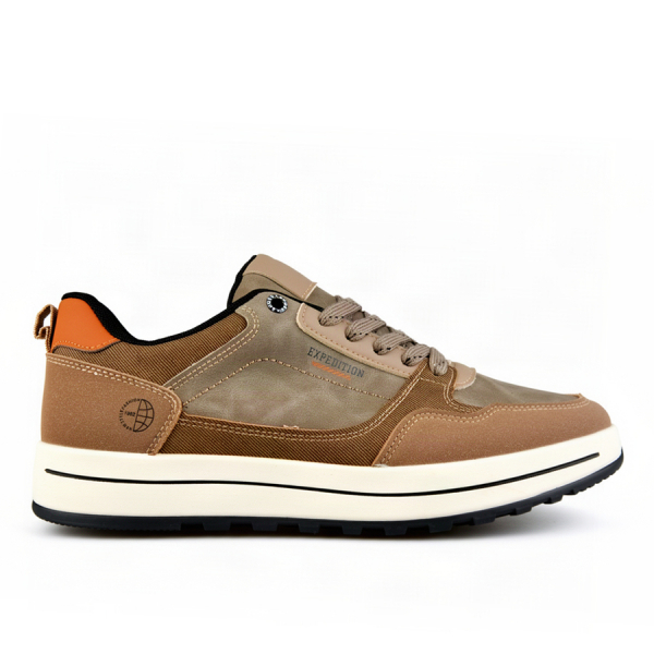 men's shoes synthetic leather brown