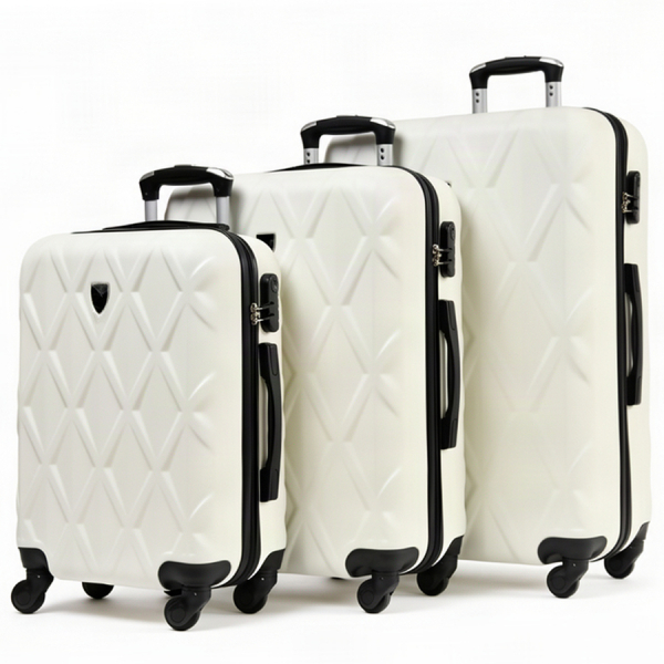 big suitcase ABS plastic  beige 0163662
