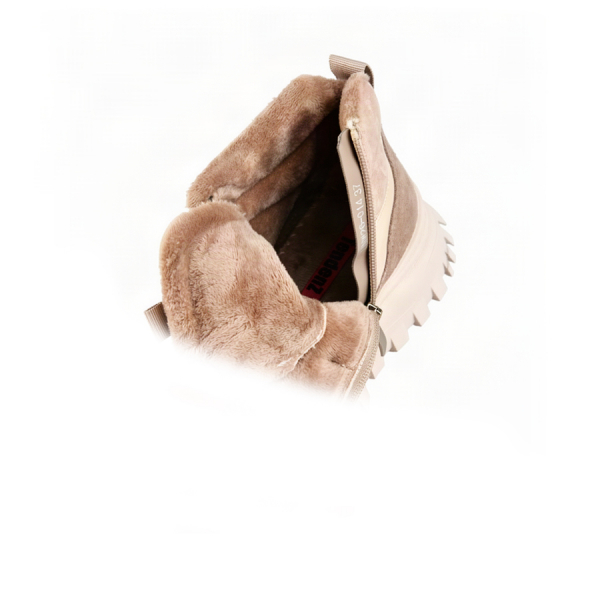 lady's boots genuin leather beige 0162865