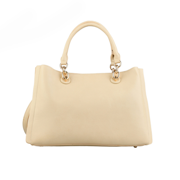 lady's bag synthetic leather beige 0162389