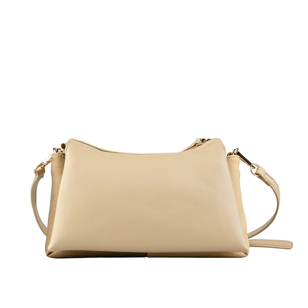 lady's bag synthetic leather beige 0163105
