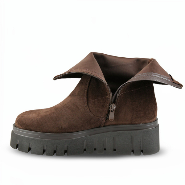 lady's boots textiles brown 0162459