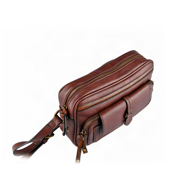 lady's bag synthetic leather brown 0163516