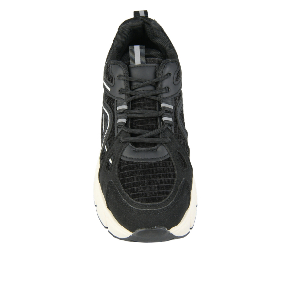 lady's sneakers eco leather/textile black 0162726