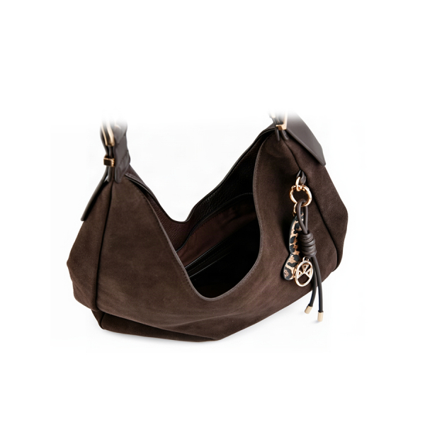 lady's bag genuine leather/eco leather brown 0163127