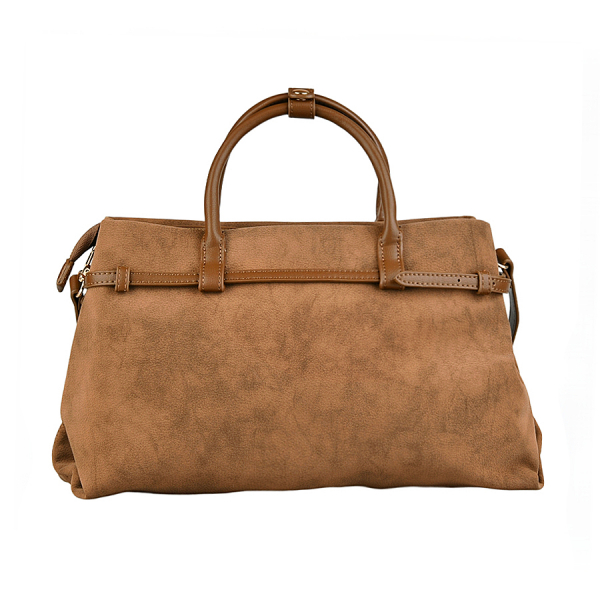 lady's bag synthetic leather brown 0162373