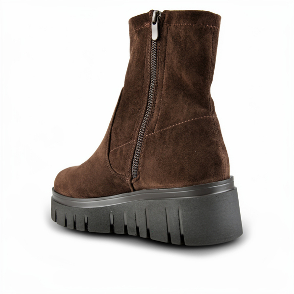 lady's boots textiles brown 0162459