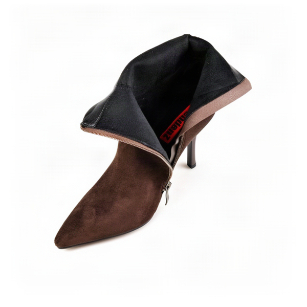 lady's boots textile brown 0162112