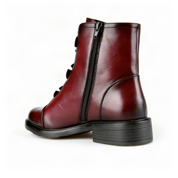 lady's boots synthetic leather bordeaux 0162911