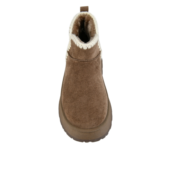 lady's boots textile light brown 0163236