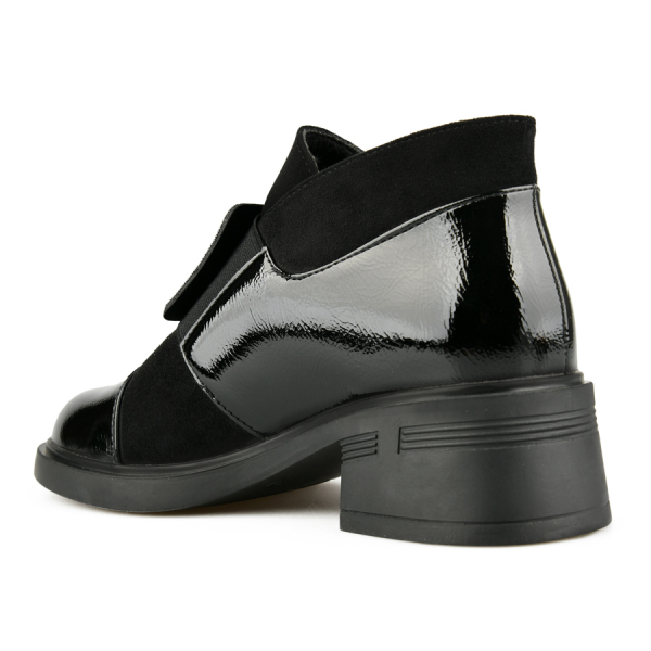 lady's boots synthetic leather/textile black 0162928