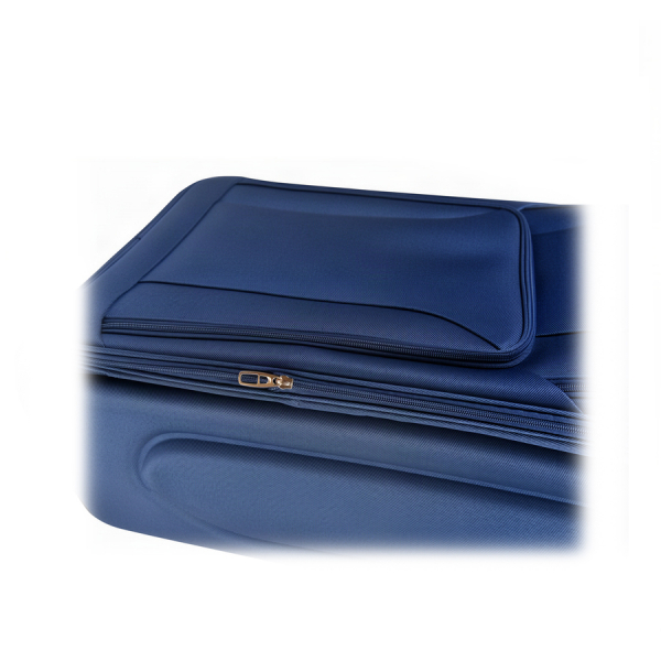 medium suitcase textile  tŭmno sin dark blue 0163718