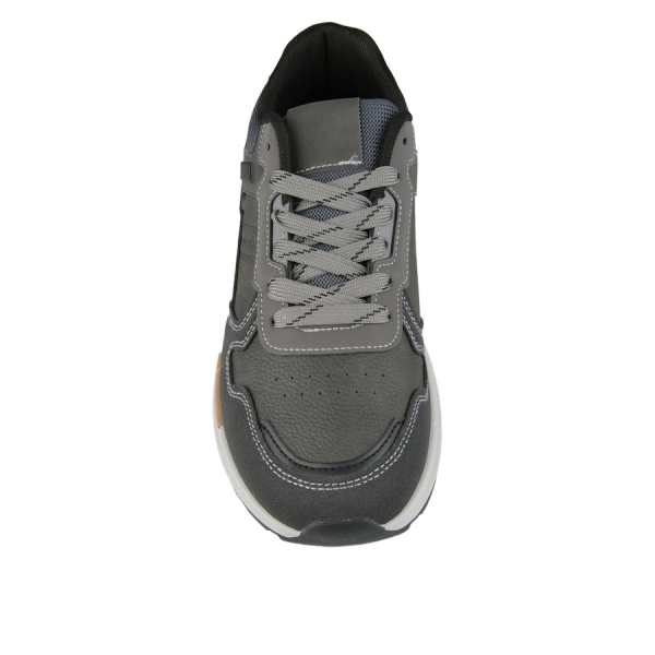 men's sneakers synthetic leather/textile grey 0162613